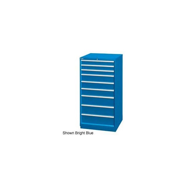 Lista International Lista 28-1/4"W Cabinet, 9 Drawer, 111 Compart - Bright Blue, Individual Lock XSSC1350-0902BBRG - main